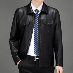 CY-Y2112男士2021年春季新款长袖PU皮皮衣青年修身皮夹克外套,男装皮衣,电商B360