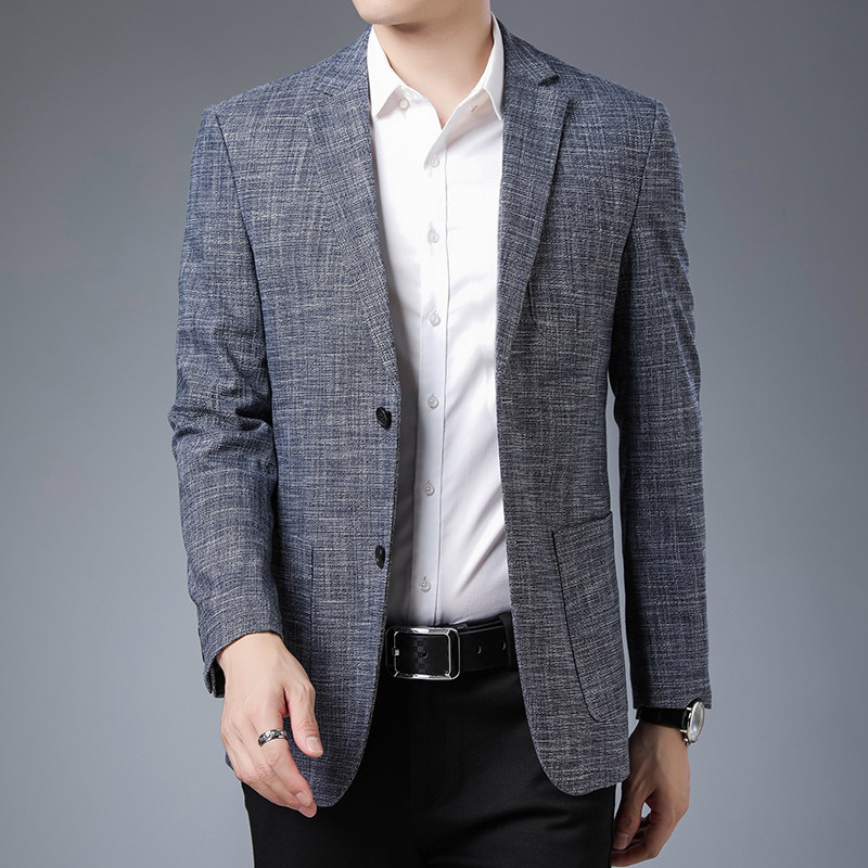 YY6629216秋季新款西装男西服简约外套商务休闲男装进口面料P285图片