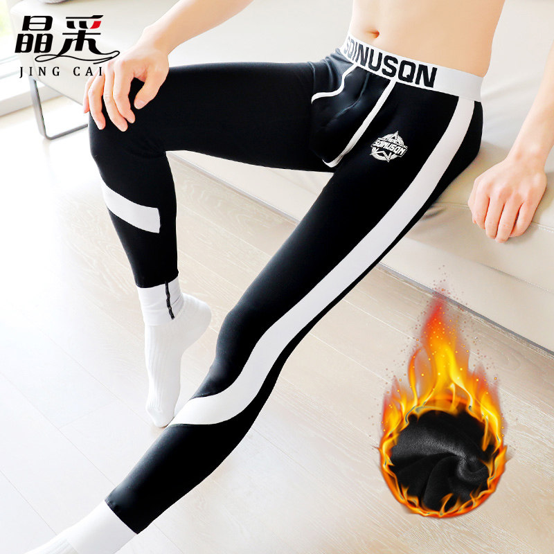 男士秋裤秋冬季棉裤薄款棉毛裤青年加绒加厚保暖裤男线裤学生衬裤