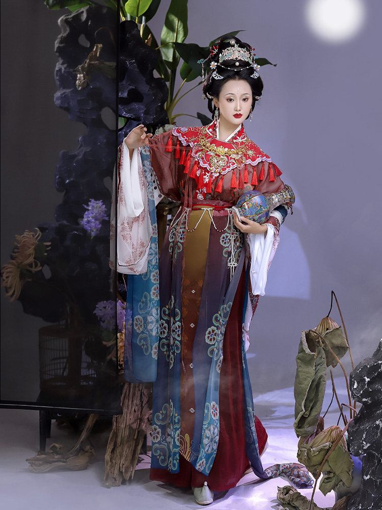 天女散花 精致款正版原创华姿仪赏国画神仙图女装汉服 春秋款2024