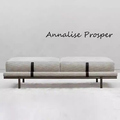 现代简约床尾衣帽间沙发凳