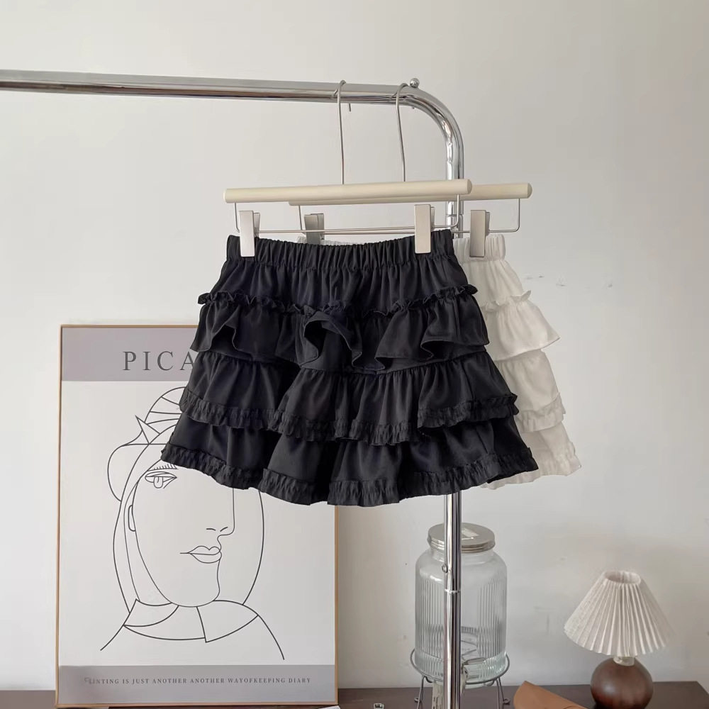 抖音爆款复古蛋糕花边半身裙芭蕾风显瘦腰百搭字裙蓬蓬短裙,女装/女士精品,半身裙,淘宝优惠券,粉丝福利购,淘宝优惠卷