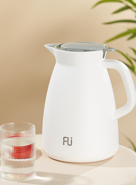 富光FU+高档保温水壶家用热水壶便携热水瓶玻璃内胆保温水瓶礼盒