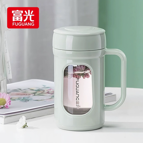 富光玻璃泡茶杯女生高颜值便携