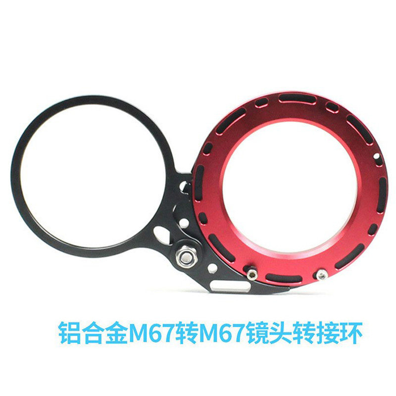 M67 镜头转接器 RX100相机防水壳转接环 微距tg-5接驳器