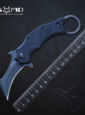 意大利FOX多功能户外折叠刀随身便携练习把玩爪刀防身战术爪子刀