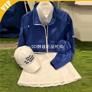代购 Coq公鸡 高尔夫女套装 韩国正品 外套 帽子 24春季 半身裙