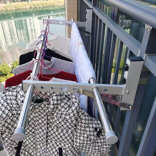 防盗网晒被子神器晾晒挂架窗框挂衣架阳台护栏晾衣架可折叠免打孔