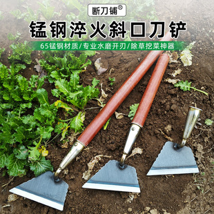 锰钢铲子除草铲草挖野菜神器地面清理挖土平铲刀赶海工具清粪农用