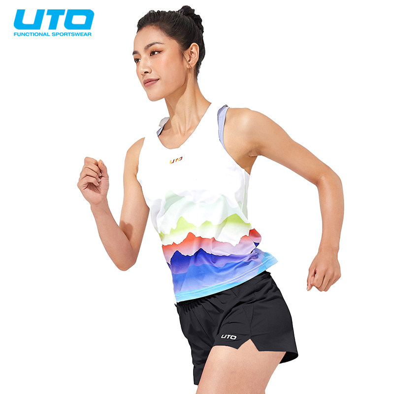 UTO悠途马拉松田径训练速干背心图片