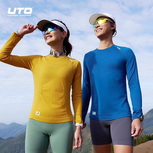 悠途运动T恤女士长袖圆领