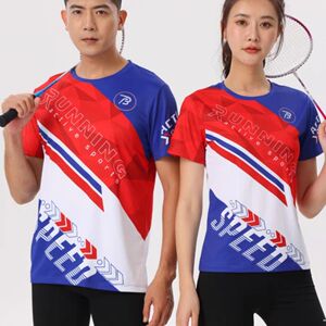 破三羽毛球服运动套装男女短袖透气排球乒乓网球速干上衣夏季T恤