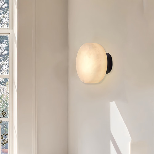 现代简约卧室床头云石壁灯高端创意客厅背景墙酒店楼梯走廊过道灯