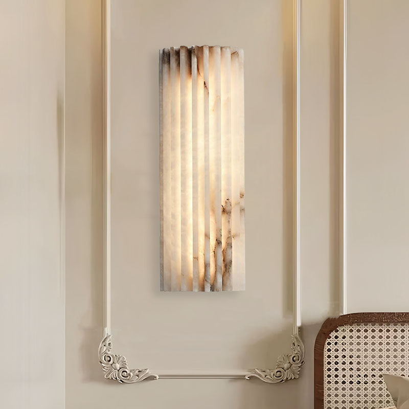 西班牙齿轮云石壁灯客厅背景墙玄关装饰现代简约设计师卧室床头灯