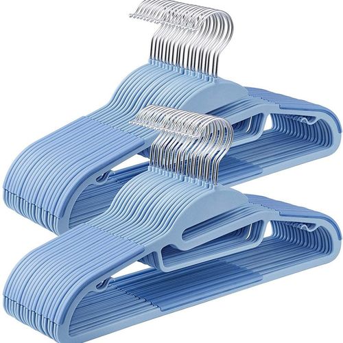 防滑无痕植绒衣架家用多功能成人衣服架子室内收纳服装晾挂衣架子