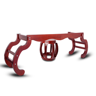 实木仿古古筝架子古筝专用支架标准古筝琴架古典不挡腿战国架子凳