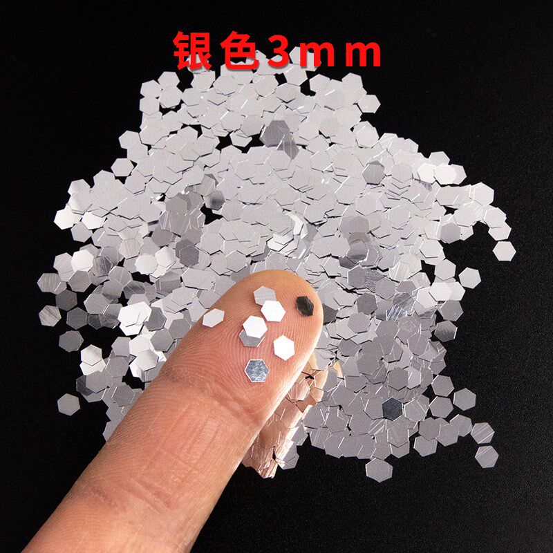 银粉闪粉亮片闪光粉金葱粉喷漆艺术漆闪粉丝印金粉拍照摄影银亮片