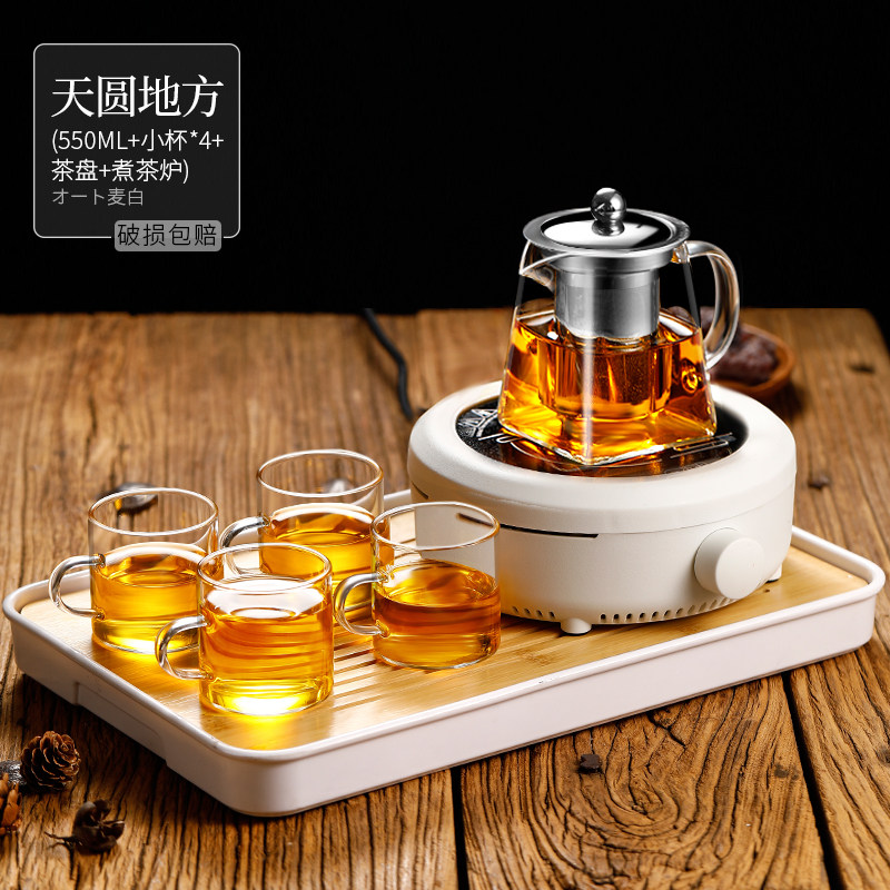 茶壶家用过滤泡茶壶加厚玻璃耐高温花茶壶红茶泡茶器功夫茶具套装,餐饮具,功夫茶具,淘宝优惠券,粉丝福利购,淘宝优惠卷