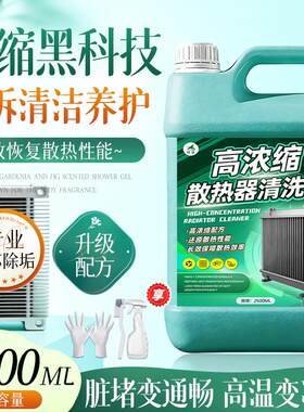 汽车水箱散热器清洗剂空调内外机冷凝器散热网货车挖机除垢清洁#