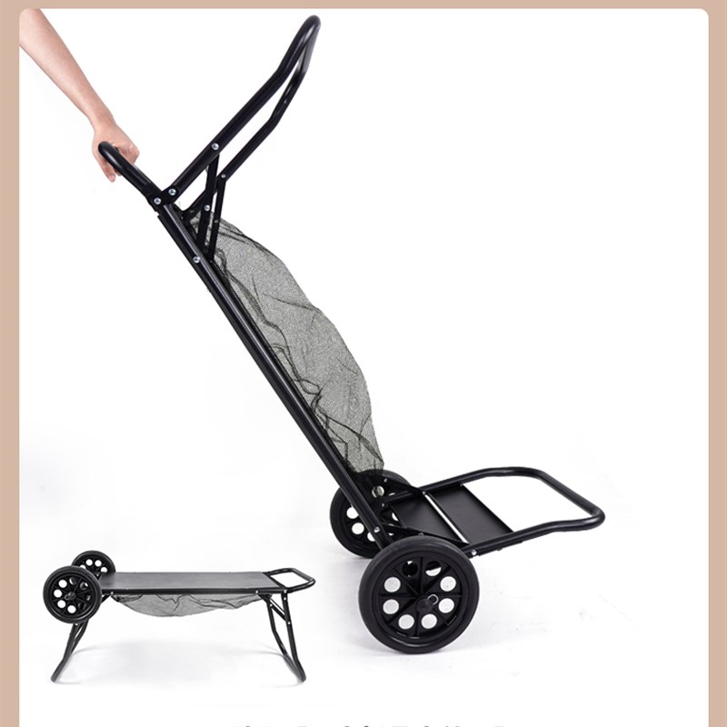 便携小巧露营车推车户外折叠车营地野餐小拖车简易摆地摊桌车两用