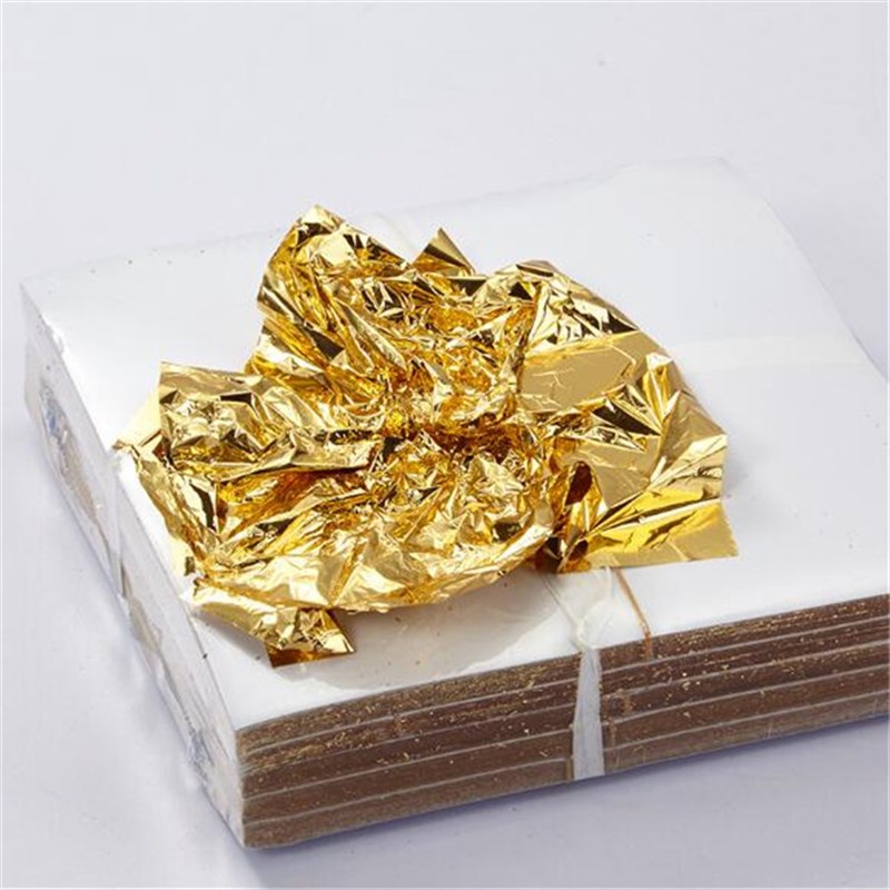 金箔纸装饰贴金 家装修吊顶手抓金铂酒店别墅贴金泊萡纸1000张/件