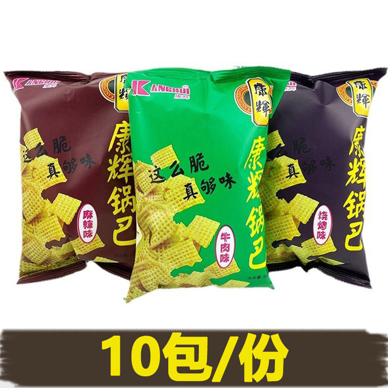 山姆超市康辉锅巴零食88g牛肉味锅巴小卖部经典大米膨化校园网咖图片