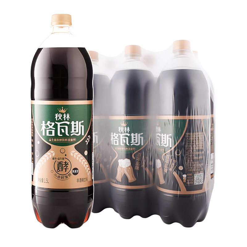 山姆冠超市厂家 代发 秋林格瓦斯饮料黑麦1.5l*6瓶/箱哈尔滨特产