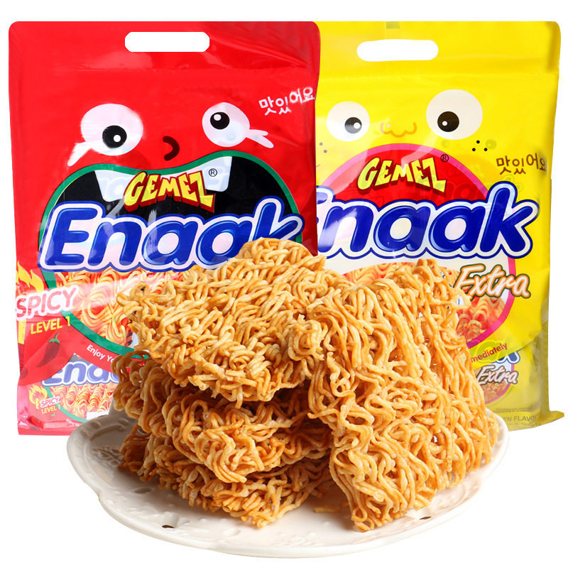 山姆超市印尼进口GemezEnaakExtra烧烤鸡肉香辣风味点心面小鸡干