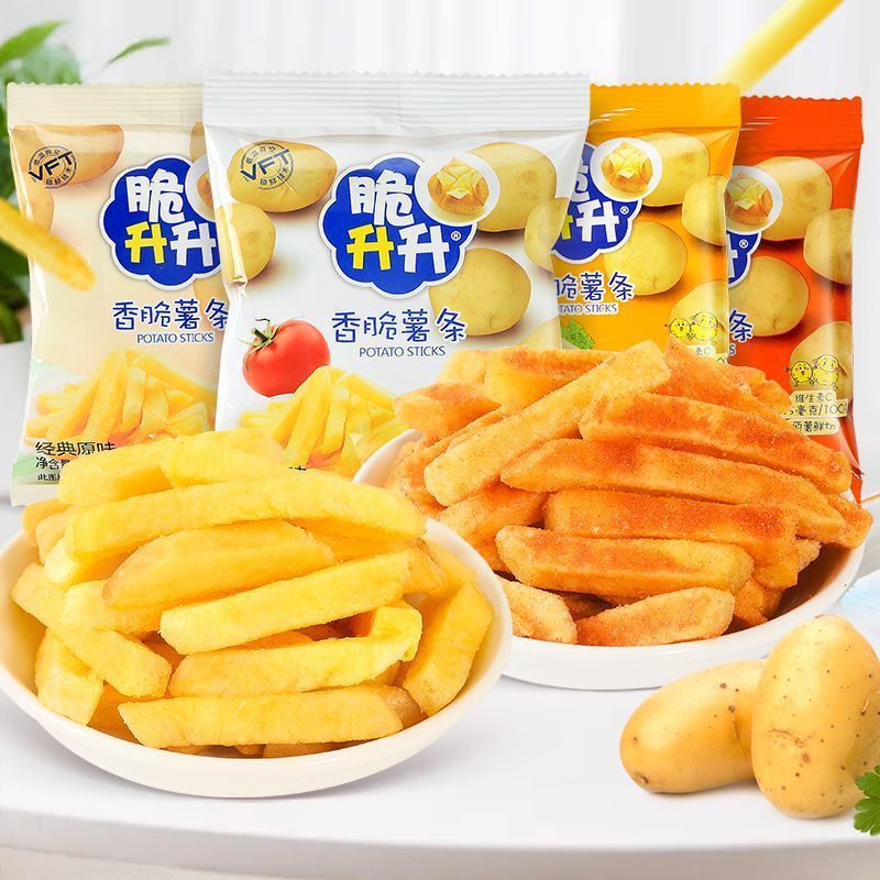 山姆超市薯条黄油味小包下午茶整箱宿舍追剧休闲非日照绿茶源工