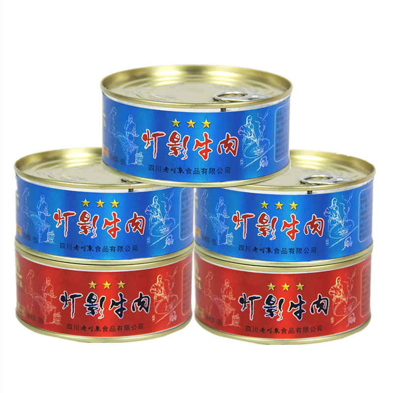 山姆超市四川特产老川东灯影牛肉80g/罐装麻辣五香味牛肉干零食超