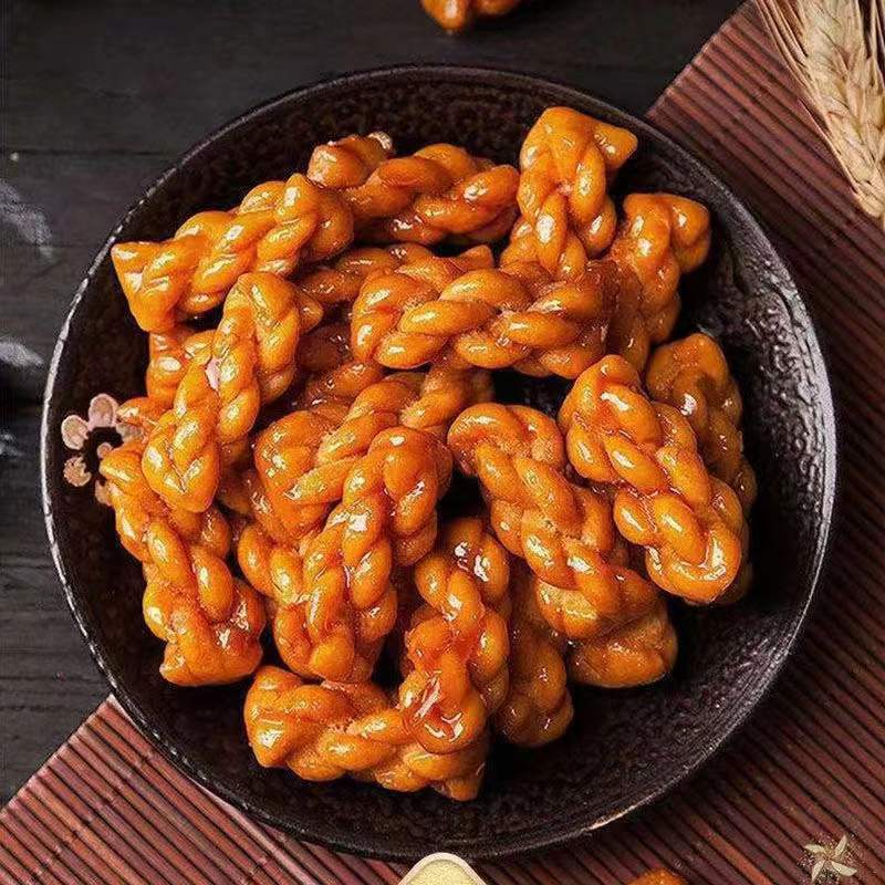 山姆超市小麻花整箱零食小吃多口味香酥椒盐网红手工饼干小袋装充