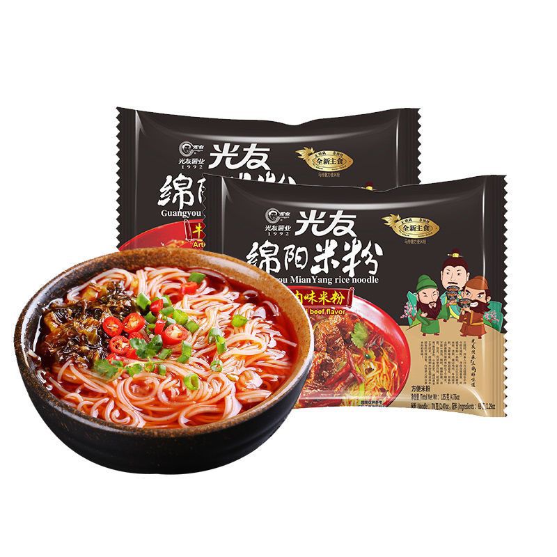 山姆超市光友绵阳米粉135g*4袋 老开元细米粉四川过桥米线速食方
