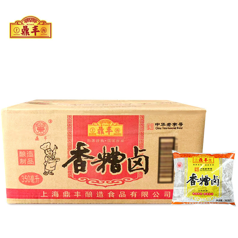山姆冠超市上海鼎丰糟卤三年陈糟香糟卤350ml家用糟卤汁泡椒鸡爪