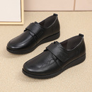 妈妈皮鞋真皮软底中老年女鞋防滑老人鞋奶奶大码老太太保暖二棉鞋