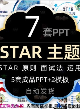 企业SATR原则STAR法则运用satr面试法培训课件PPT模板可视化图表