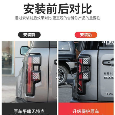 25-24款新款BJ40尾灯专用保护罩