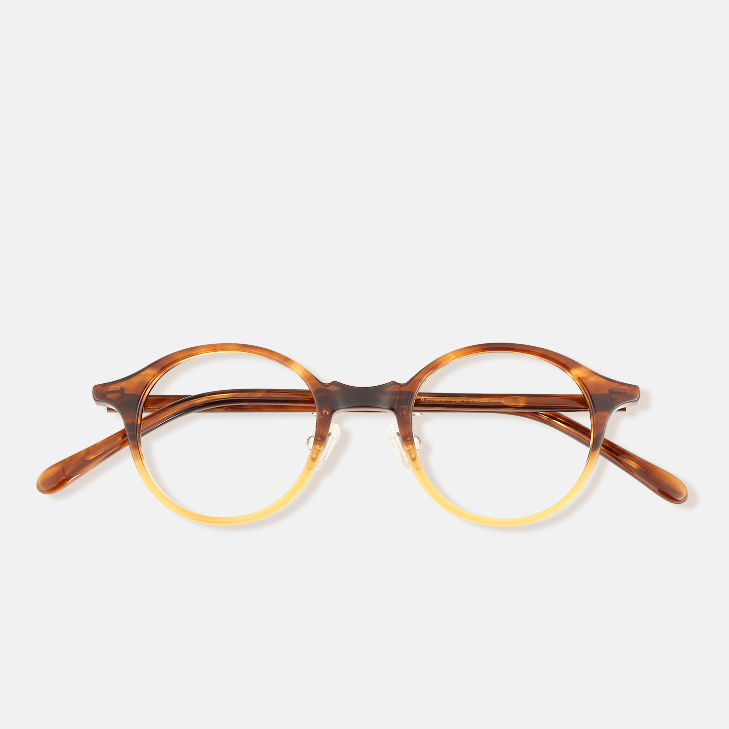 莉贝琳同款小圆框板材复古眼镜架