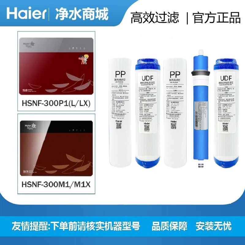 海尔施特劳斯净水器滤芯HSNF-300M1/300M5(HLJX)家用10寸净化过滤
