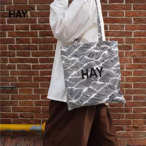 HAY帆布包袋托特购物袋棉质
