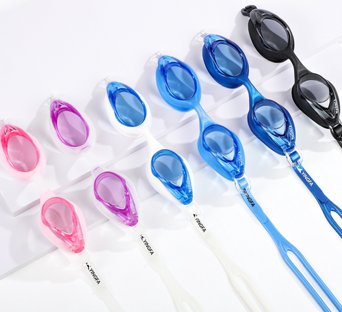 英发专柜正品 成人硅胶一体防雾泳镜 男女防水游泳眼镜 Y770AF