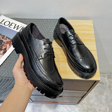 413-1/YS351/P100英伦复古厚底增高皮鞋布洛克雕花皮鞋韩版男鞋，男鞋皮鞋，星座748（原星座413-1）