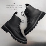 413-1/97801/110现货马丁靴黑色机车靴英伦男士皮靴，男鞋马丁靴，星座748（原星座413-1）