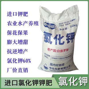 钾肥 农用钾肥 氯化钾加拿大进口钾肥 60%钾肥 氯化钾肥料 50公斤