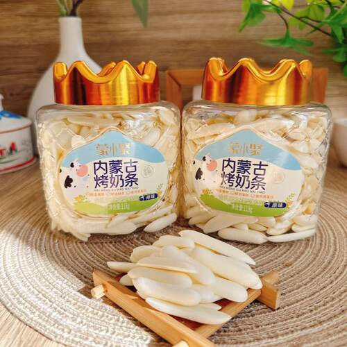 蒙小聚内蒙含钙烤鲜奶烤酸奶罐装118g牛奶味高钙鲜奶脆乳饼鲜乳