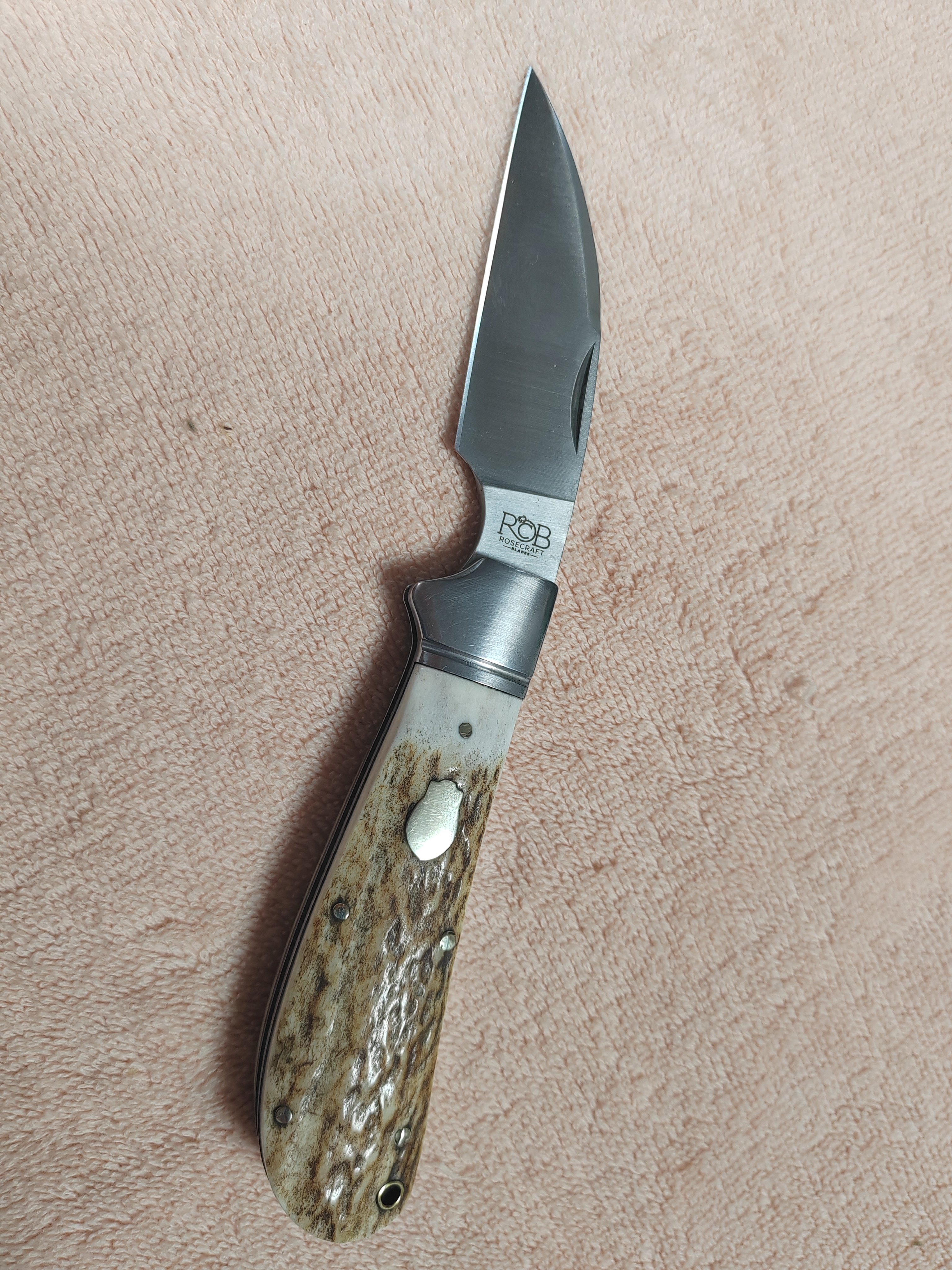 户外随身折叠鹿角D2高硬度进口锋利手工精致家用口袋刀小刀水果刀