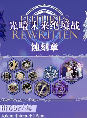 预售|寄售|冰镇咚瓜|FF14|光暗未来+亚历山大绝境战蚀刻章冰箱贴