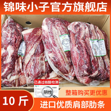 原切巴西进口优质肩部肋条10斤 烧烤食材肋条肉牛肋排条生牛肉