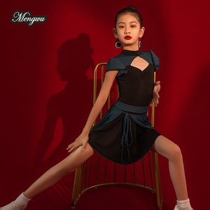 春夏季新款拉丁舞服女童2023专业练功服儿童表演服分体演出服舞裙