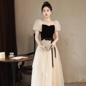 晚礼服女2025新款 宴会气质设计感小众轻奢演出中学生艺考成人礼女