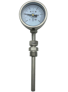 WSS-311 双金属温度计 Φ6 L=150mm 0-400℃ 活动卡套螺纹m20*1.5